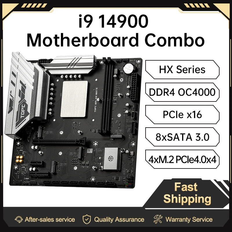 TOPC intel core i9-13980HX MATX motherboard DDR4 with 2.5G LAN Support DIY High Performance Budget Gaming Builds PC
