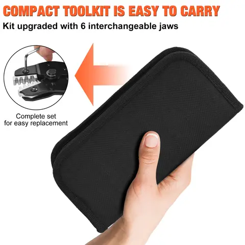 इंसुलेटेड और नॉन-इंसुलेटेड टर्मिनलों, मोलेक्स ओपन बैरल ड्यूपॉंट कनेक्टरों के लिए एसएन रैचेट इलेक्ट्रीशियन क्रिम्पिंग टूल सेट 8 best sales लग क्रिम्पिंग उपकरण - №6