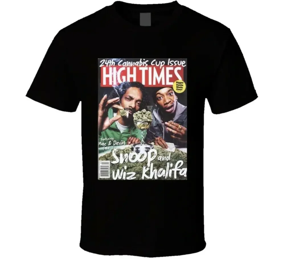 

Wiz Khalifa And Snoopharajuku Streetwear Shirt Menand Devin High Times Magazine Stoner T Shirt