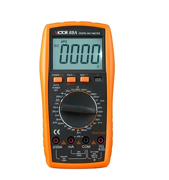 Auto Range VICTOR 88A Pocket Size Digital Multimeter 3999 Counts With True RMS