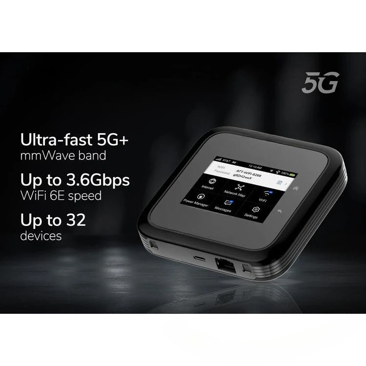 Routers WiFi móviles desbloqueados M6 MR6110 5G con bandas 5G Sub-6 para 5G