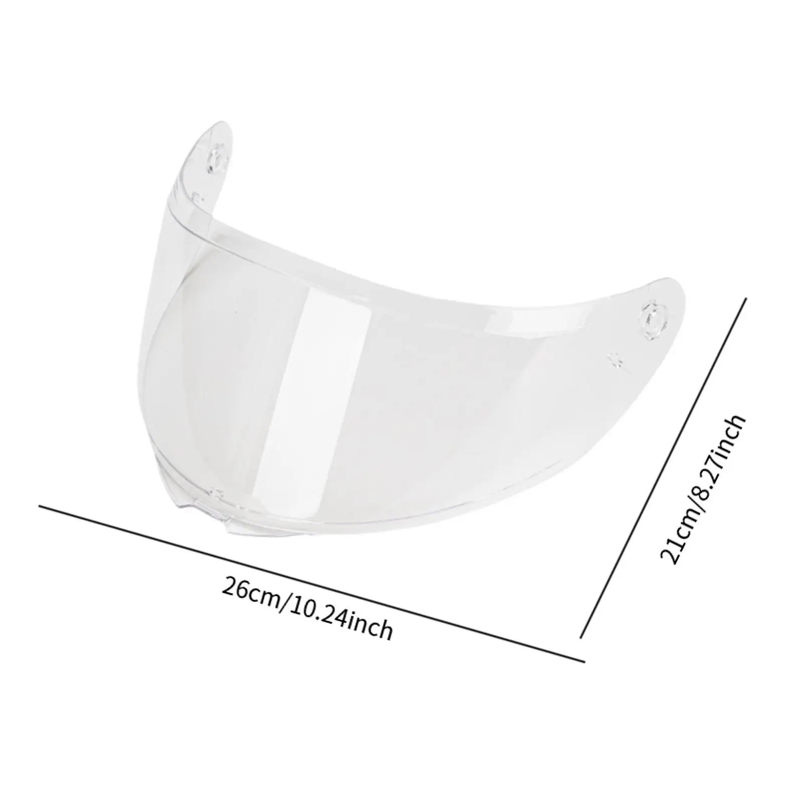 

Flip Up Helmet Visor Easy Installation Anti Scratch PC Shield Replacement for Universal Motorbike Helmets