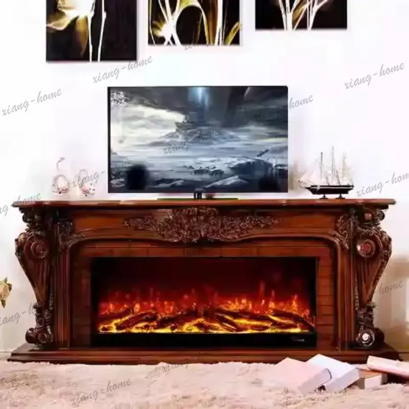 LD Light Background Tv Cabinet Corner Decoration Modern Luxury Tv Cabinet Living Room Fireplace Fernseherschrank Furniture