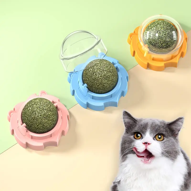 Catnip Ball Toy for Your Pet | 3 Pack Catnip Ball | Catnip Ball Dental Hygiene Toy | Catnip Wall Mount | Catnip Balls for Indoor