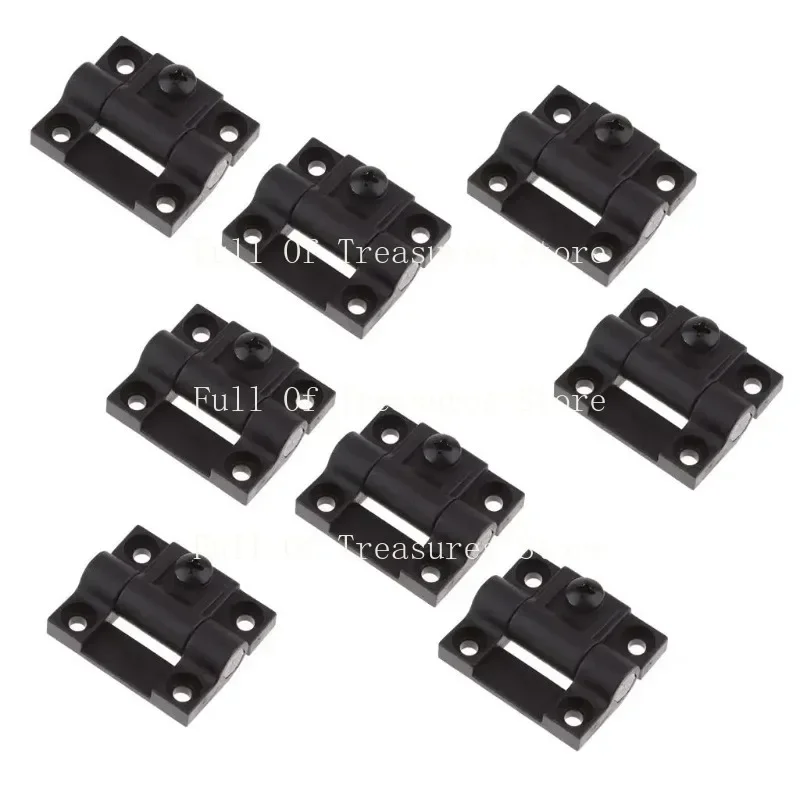 For8x Replaces E6301-20, 4 Hole Adjustable Hinge, Black , 42 X 36mm