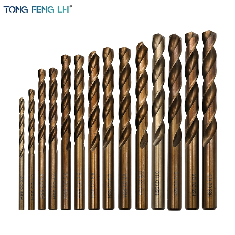 3.5mm-12.5mm Twist Drill Bit Straight Handle High Speed Steel Cobalt M35 Grinding for Stainless Steel Metal Reamer Drill Bit