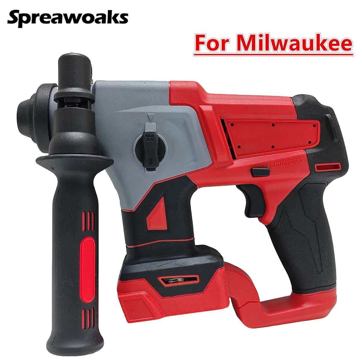 

For Milwaukee 18V Battery Brushless Rotary Hammer Impact Drill 5/8" SDS Cordless Electric Jackhammer Power Tools