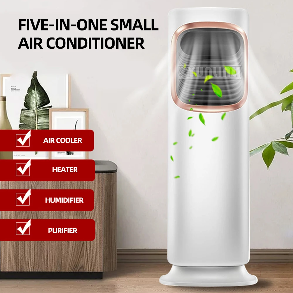 Ventilador de aire acondicionado portátil para el hogar, refrigeración Vertical y calefacción, ahorro de energía