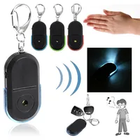 Wholesale Wireless 10m Anti-Lost Alarm Key Finder Locator Keychain Whistle Sound With LED Light Mini Anti Lost Key Finder