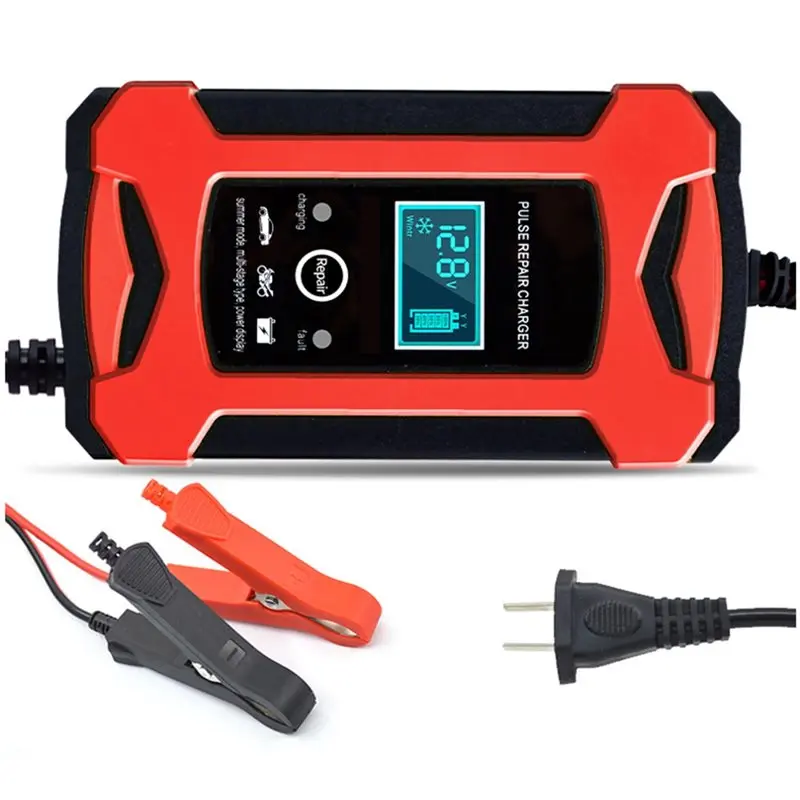 

Intelligent Fast Charging 12V 6A Car Battery With Pulse Repair Technology For Motorcycle Trucks US Plug