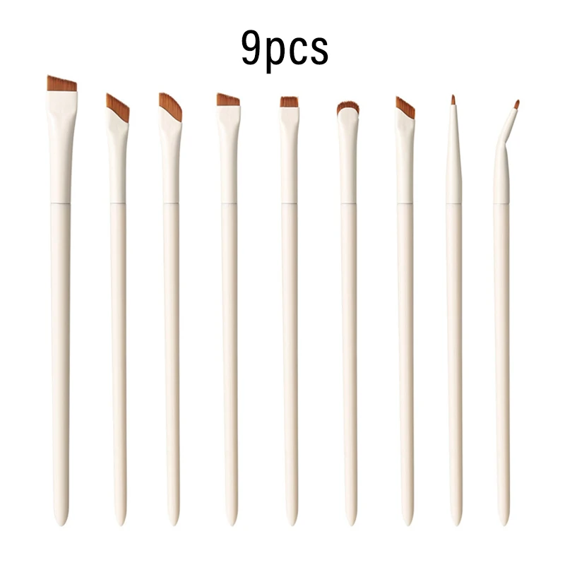 1/3/7/9-teiliges abgewinkeltes Sichel-Eyeliner-Pinsel-Set, ultradünner, flacher Augen-Detailpinsel, schräger Augenbrauen- und Präzisions-Augen-Make-up-Pinsel – Detail 8