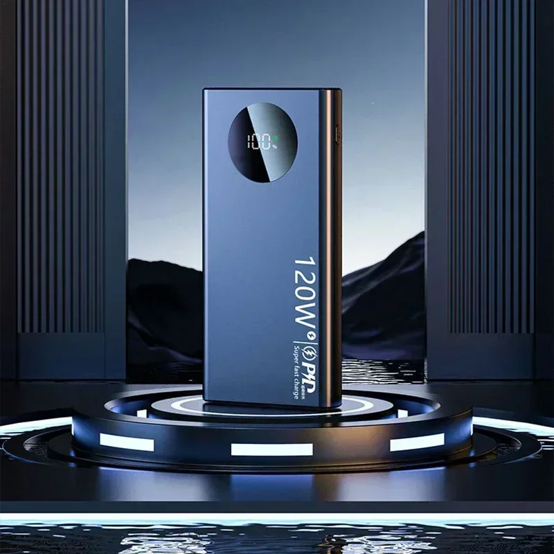 120W High Capacity 500000mAh Power Bank Fast Charging Powerbank Portable Battery Charger For iPhone Huawei Samsung