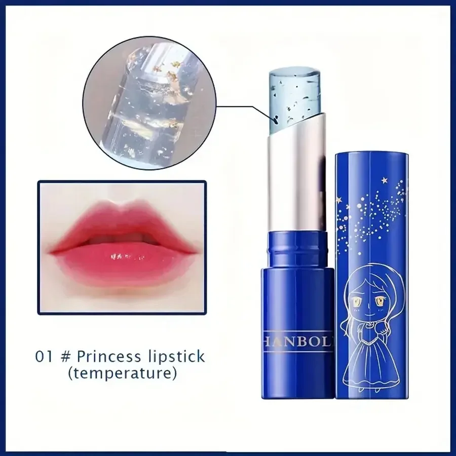 Stern brillante Temperatur änderung feuchtigkeit spendender Lippenstift Kristall gelee wasserdichter Lippenstift dauerhafte Ernährung Lippenstift 24k Tempera