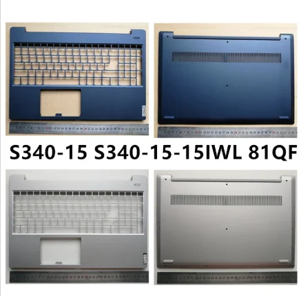 

New laptop For Lenovo xiaoxin 15 2019 ideaPad S340-15 S340-15IWL 81QF Palmrest upper Cover / Bottom Base Cover lower Case