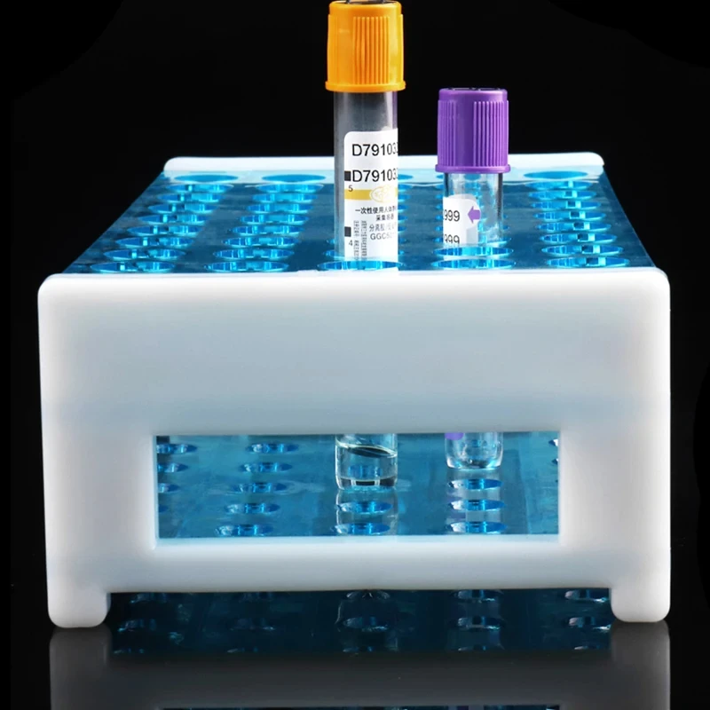 Test Tube Plastic Rack T3-layer  Detachable Assembly Support Position Laboratory Sample Pipe Rack Teaching Supplies 18mm 40-hole
