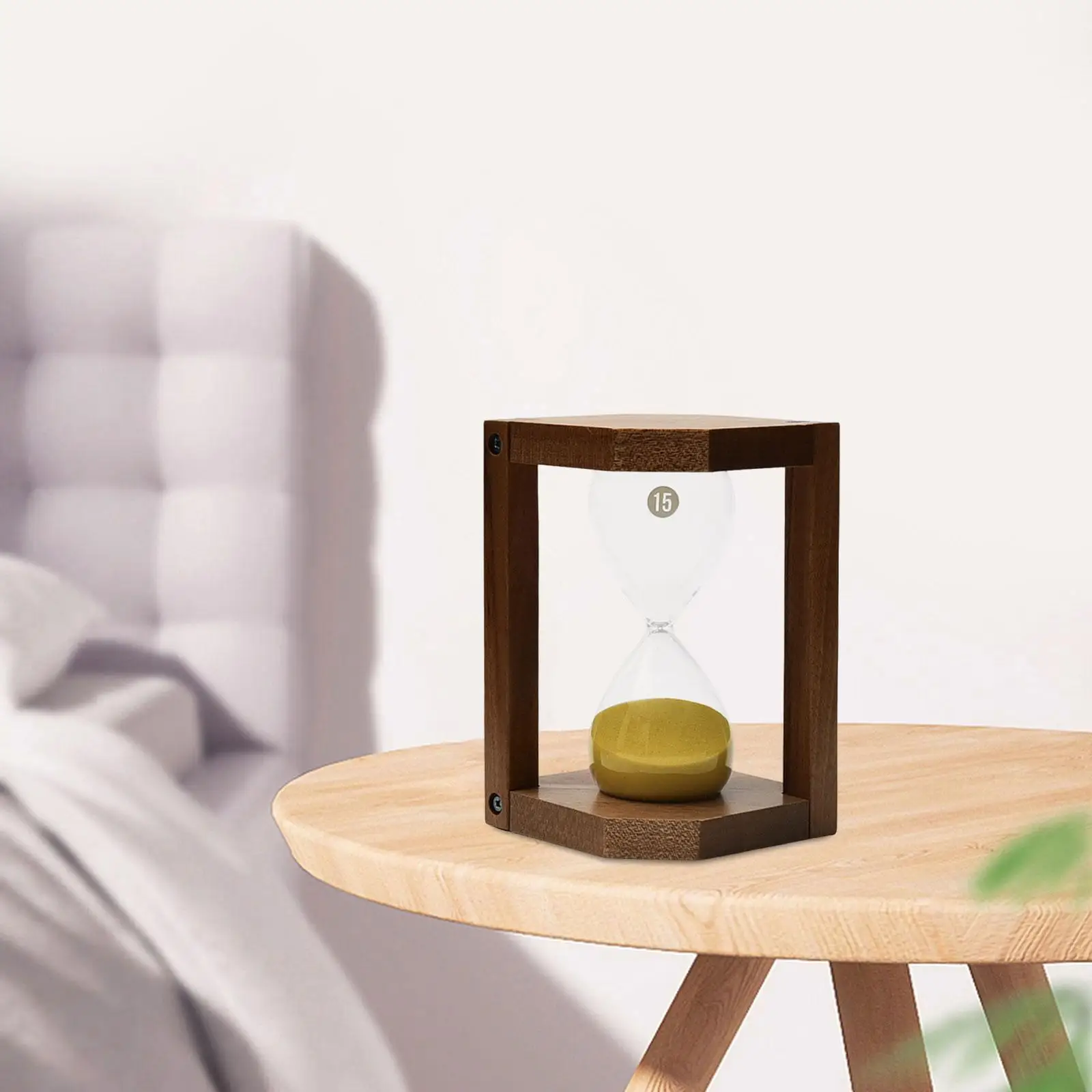 15 Minute Sand Clock Timer Large Hourglass Visual Timer Sandglass for Children Time Management