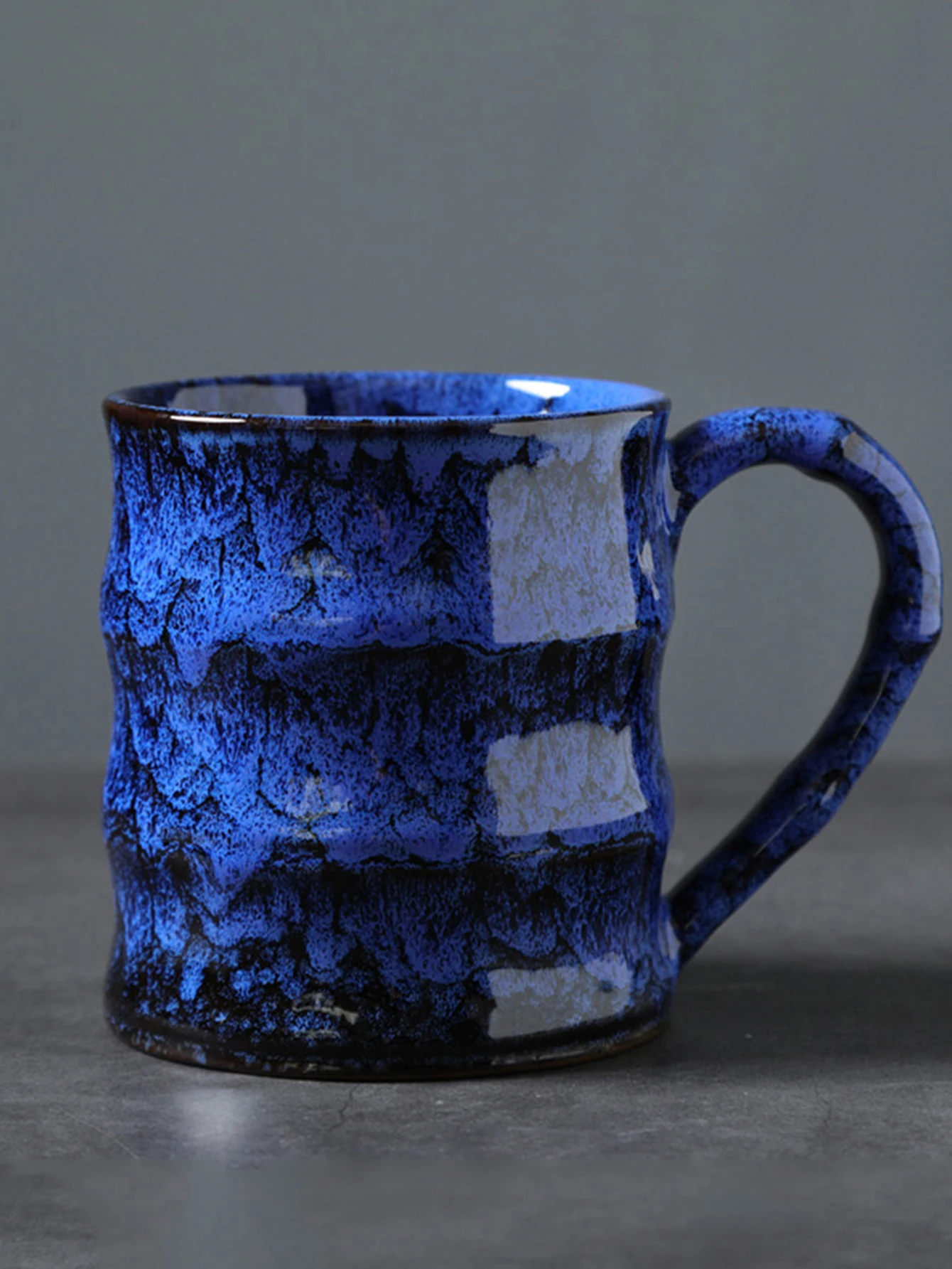 A 450ml Large-Capacity Ceramic Mug Featuring Kiln-Fired Glaze Effects Creative Coffee Cup Cross-Border Bestseller Ceramic Cup No