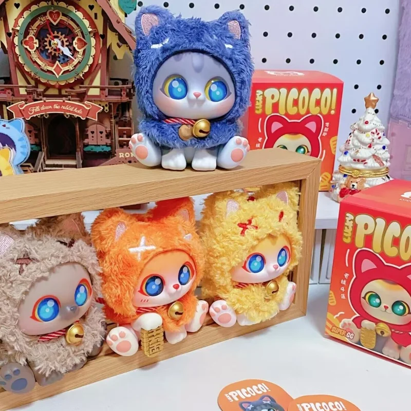 

Суперг Пикоко ручной работы Lucky Cape Cat слепая коробка-Таинственный орнамент Fortune, подвеска, модная игрушка для кошки в подарок