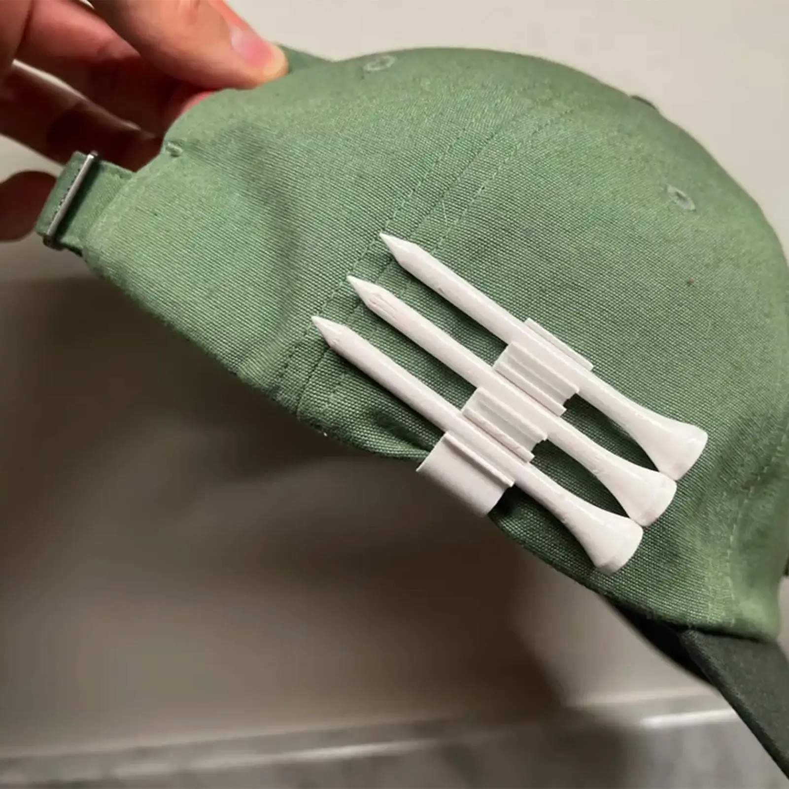 مشبك قبعة جولف مطبوع ثلاثي الأبعاد، مشبك حافة قبعة جولف، مشبك منظم ملحقات رياضية خفيف الوزن للأولاد الرياضيين #5