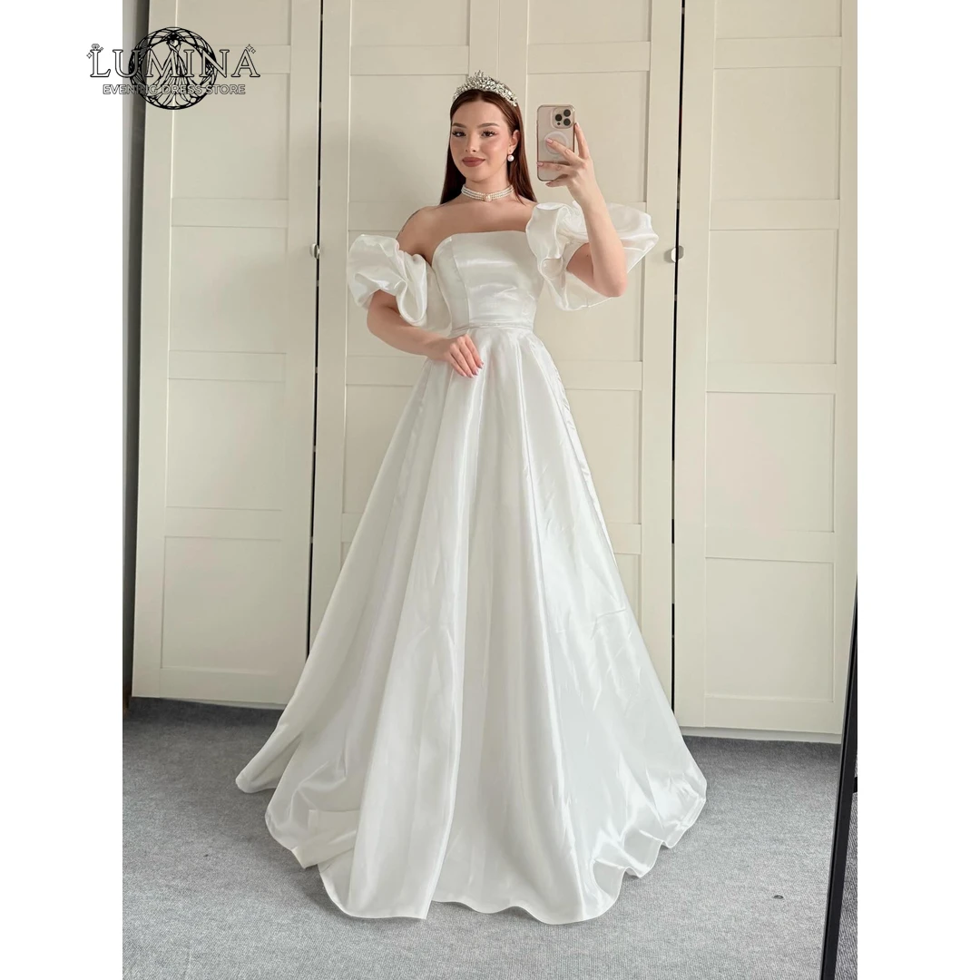 

Lumina A Word Royal Blue Prom Dresses 2026 Luxury Prom Dress Custom Made Women's Long Evening Dress Satin Robe Designer Luxe