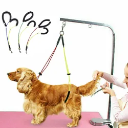 Adjustable Pet Dog Cat Grooming Loop Table Pet Grooming Leash Table Loop D-rings Bathing Strap Traction Belt Dog Collar Harness