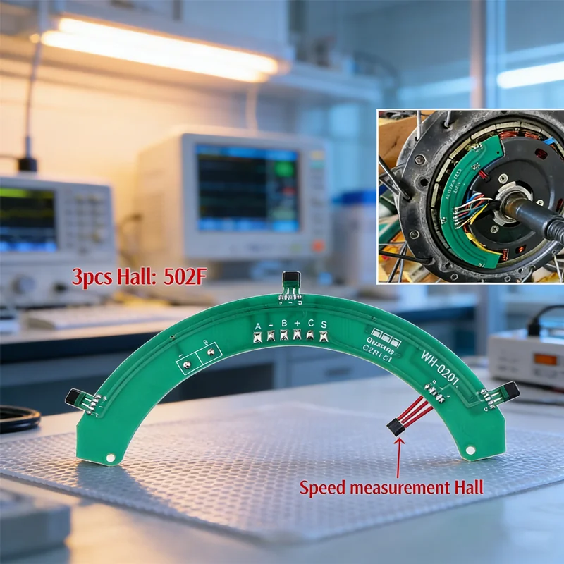E-bike Motor Hall Sensor Kit Includes High Pressure Models 502F 3144 for PCB Essential for Fixing Controller RPM Sensing Issues — product photo 1 of 1