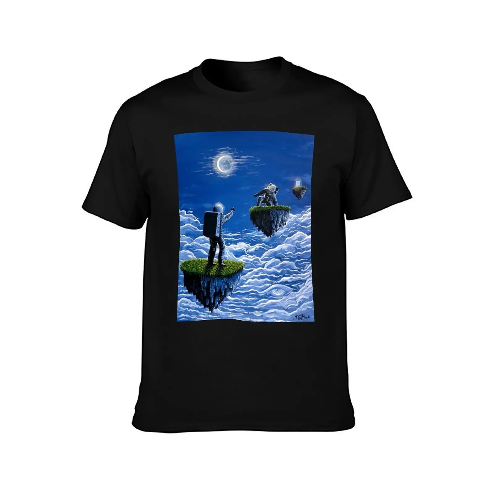 Emerald Islands #2 T-Shirt Large Size Casual Short Sleeve Top T-Shirt