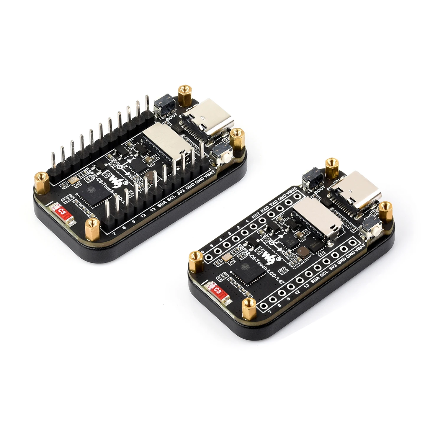 Placa de desarrollo de pantalla LCD táctil ESP32 C6 de 1,47 pulgadas con RGB-LED colorido compatible con WiFi 6 y Bluetooth para Arduino