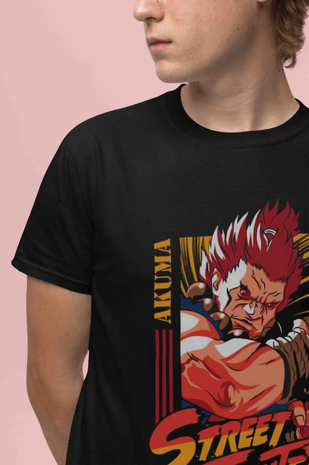Street Fighter Shirt Akuma Tshirt Chun Li T-Shirt Ken Top Fighting Anime Tee