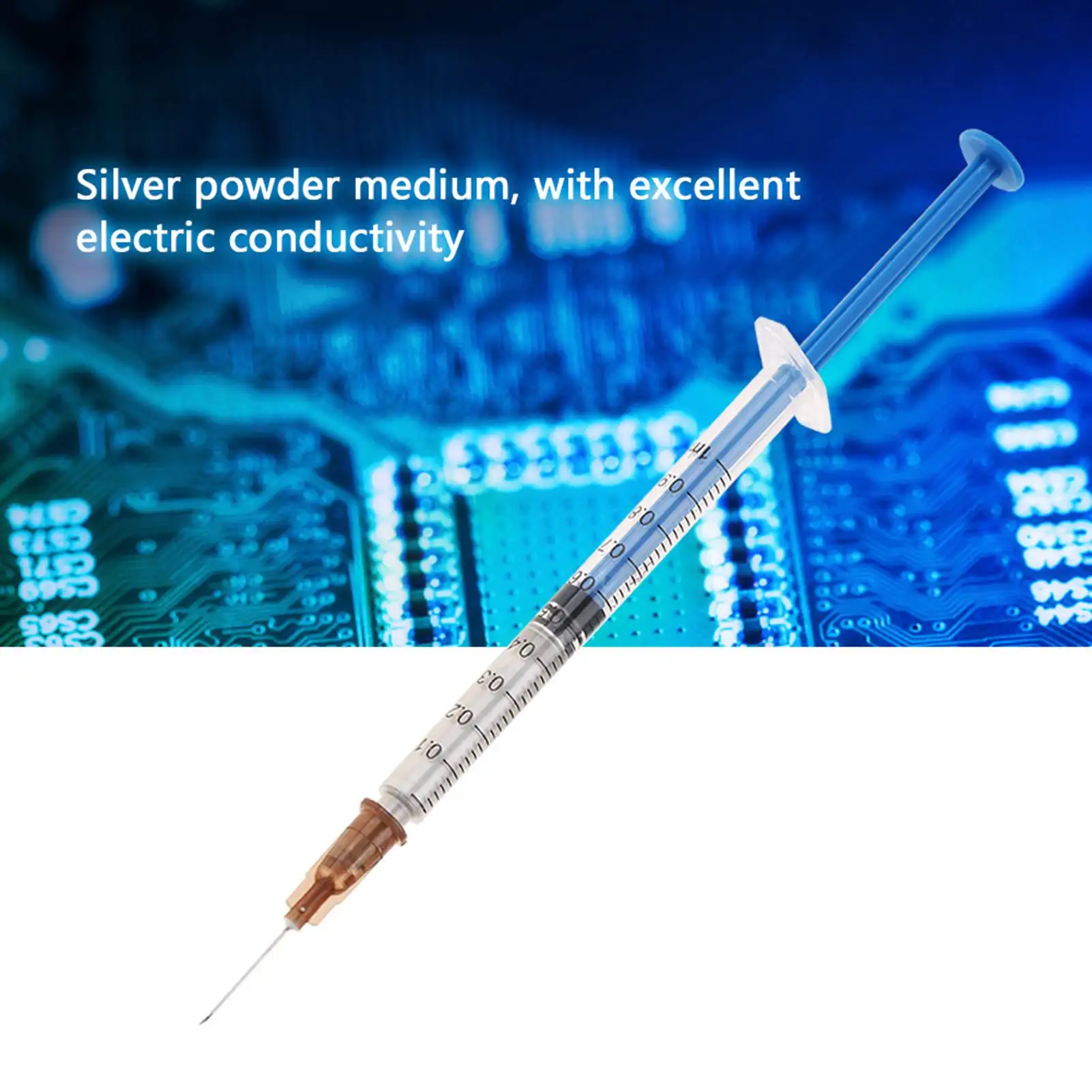 Conductive Silver Paste Adhesive Silver Paint Pen for Repair Keyboard Electronic Circuit Board PCB Repair (0.5mL)