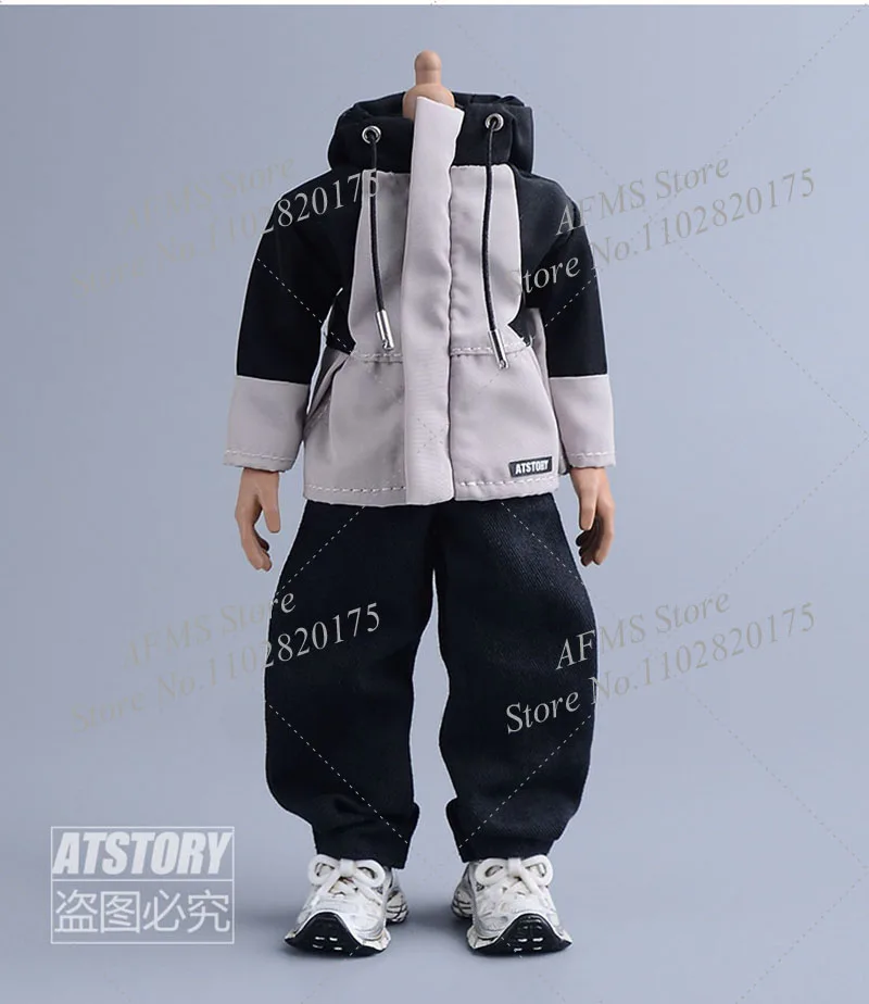 ATStory-figura coleccionable a escala 1/12, pantalones sueltos, pantalones informales de moda urbana, muñecos corporales de figura de acción de soldado para hombres de 6 pulgadas