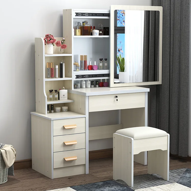Small apartment simple integrated cabinet dresser ins wind bedroom rental house dressing table modern economical dressing table