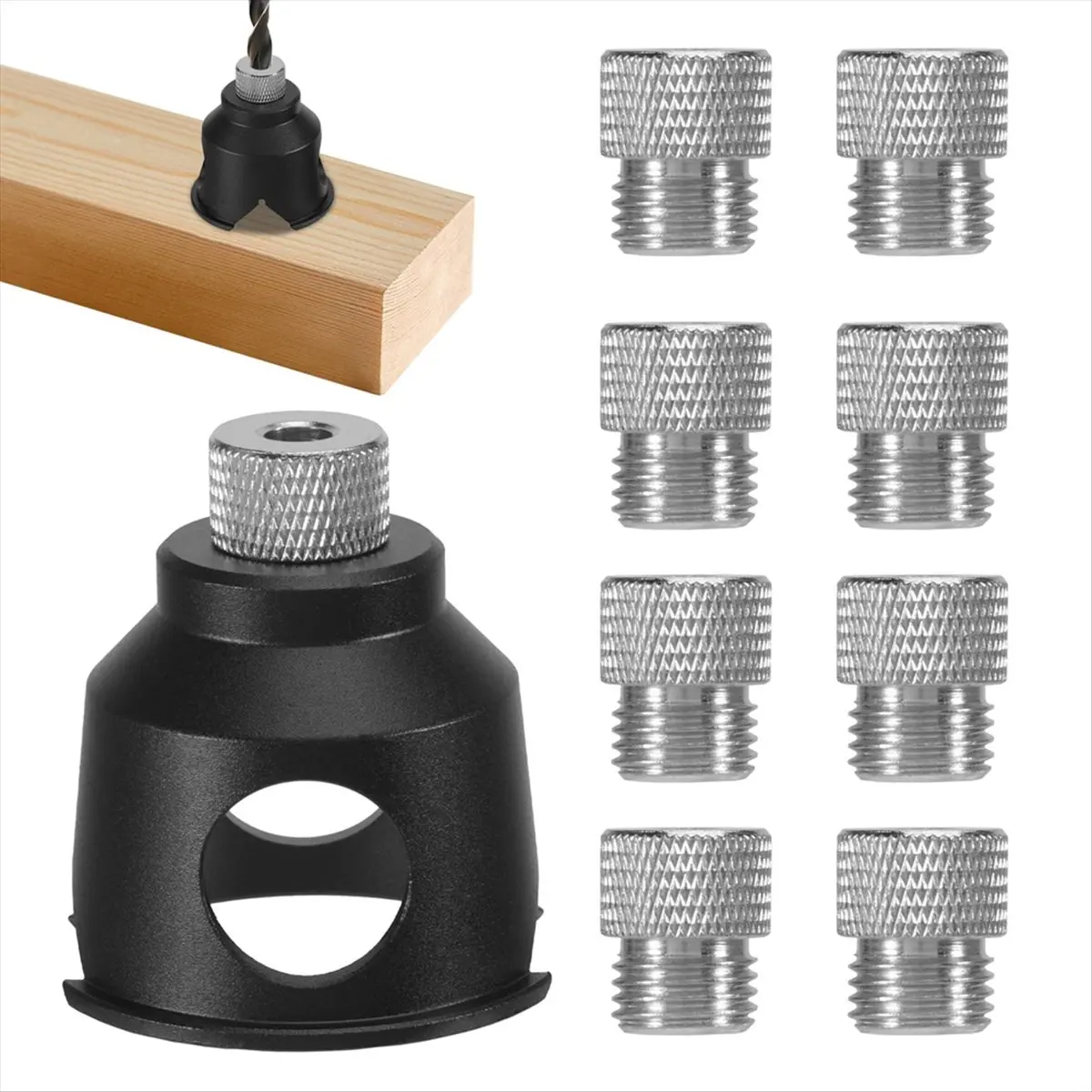 ~！【Best Seller】Drilling Template, Drilling Aid, Vertical Drilling Guide, Woodworking Drill Hole Locator, Woodworking Drilling A