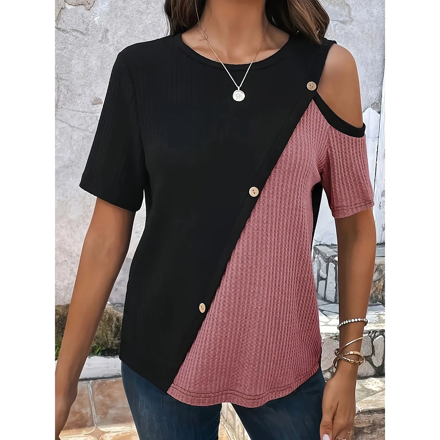 

Women's Large Knitted Casual Tirt Comfortable Loose Fit A-Line Sve CleanFit Sle Winter Collection Ladies' Top