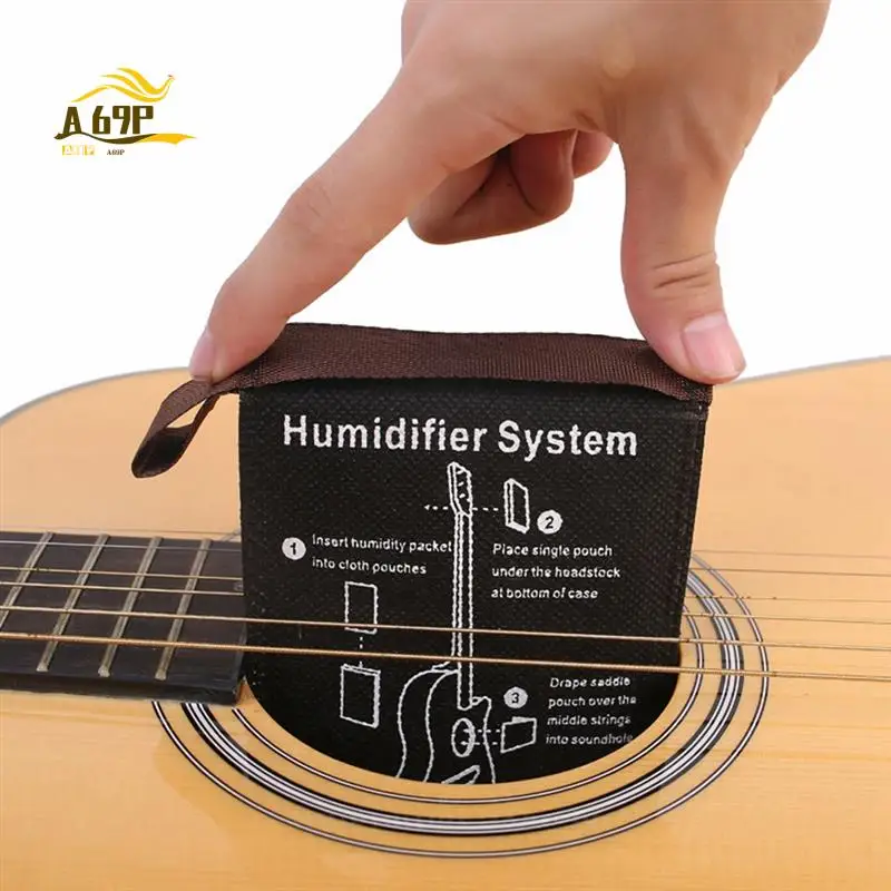 A69P-Guitar Automatic Humidifier Set Replacement Acoustic Guitar Two-Way Humidity Adjustment Package Classical Folk Guitar Humid