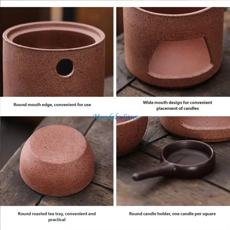 U2JC Ceramic Aromas Diffuser Oil Burners Multipurpose Tea Warmer For Home Aesthetic