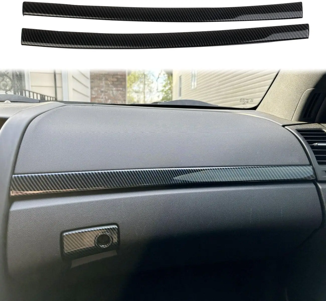 

ABS Carbon Style Car Center Dashboard Decorative Trim Strip Accessories For Pontiac G8 2008-2009 Holden Commodore 2008-2011