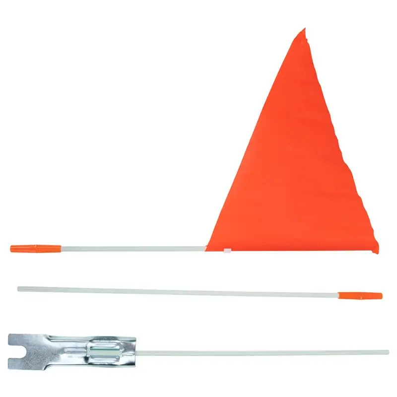 Motorcycle Flag Bike Car Flags Pole Set High Visibility Bicycle Safety Car Flag Fiberglass Pole Kid Trailer Car Flag Mounting
