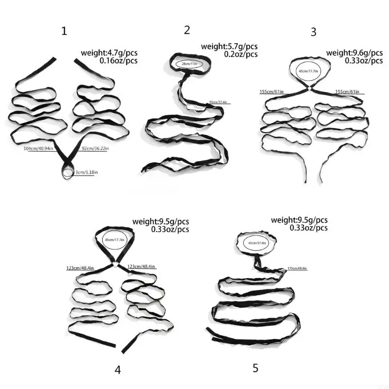 n7yf เซ็กซี่ขา wraps ยืดหยุ่น raves ปาร์ตี้ Garter bandage แขนห่อเพลงเต้นรำเทศกาลดนตรีชุดสำหรับผู้หญิงและเด็กผู้หญิง