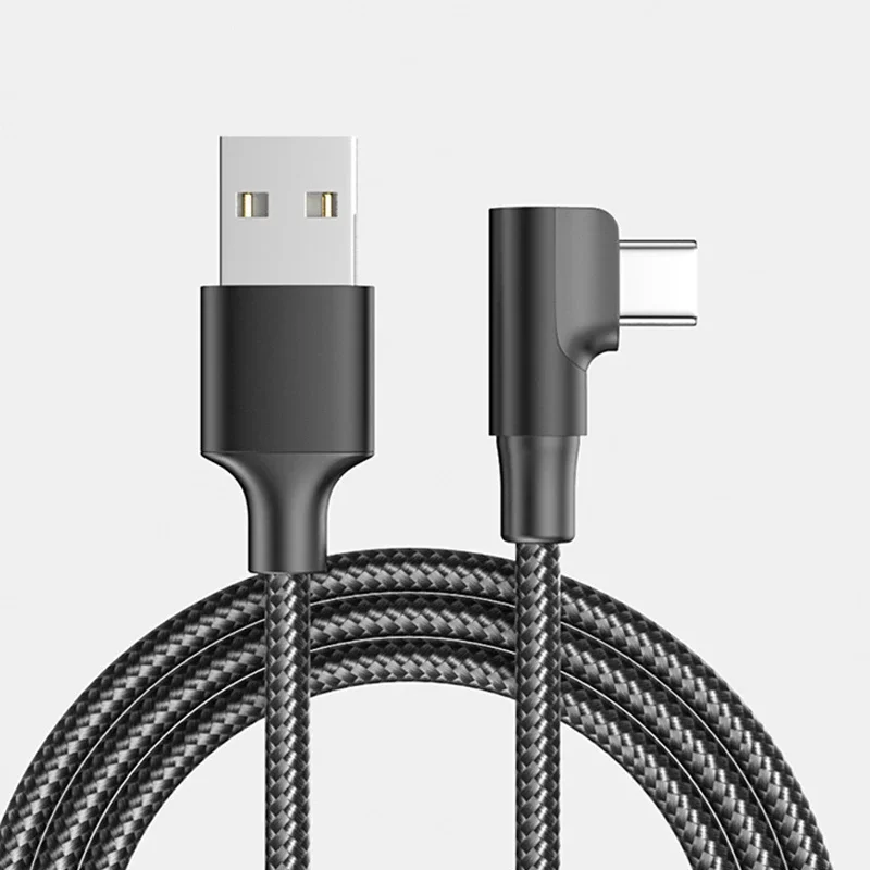 120w USB Type C Super Charging Cable L Shape 90 Degree Fast Charging 6A Type c cable gb Mini b charger Lightning cable bulk