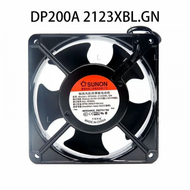 L    for SUNON DP200A.2123XBL.GN 220VAC 22/21W 120*38MM 2wire Server Driver cooling Fan