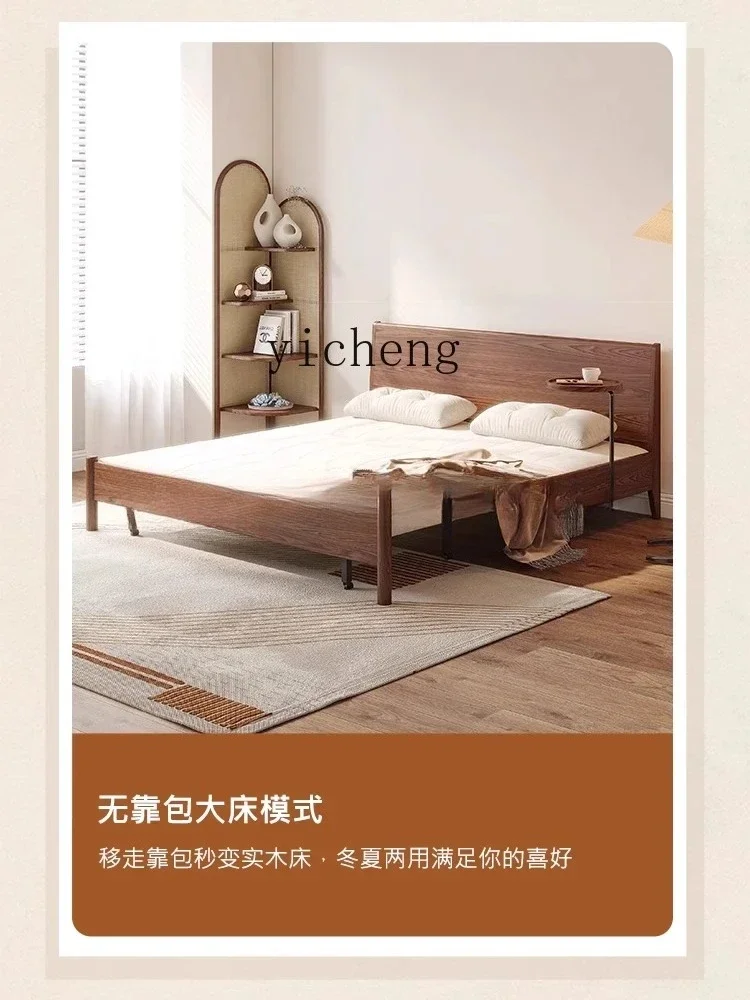 y9.4-Solid Wood Folding Sofa Bed Dual-use Living Room Multi-functional Technology Cloth Sofa Small Apartment  desk decoration