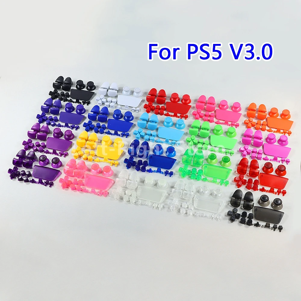 

15Ssets BDM-030 D-pad R1 L1 R2 L2 Triggers Share Options Full Set Face Button Repair Kits For PS5 V3 3.0 Controller