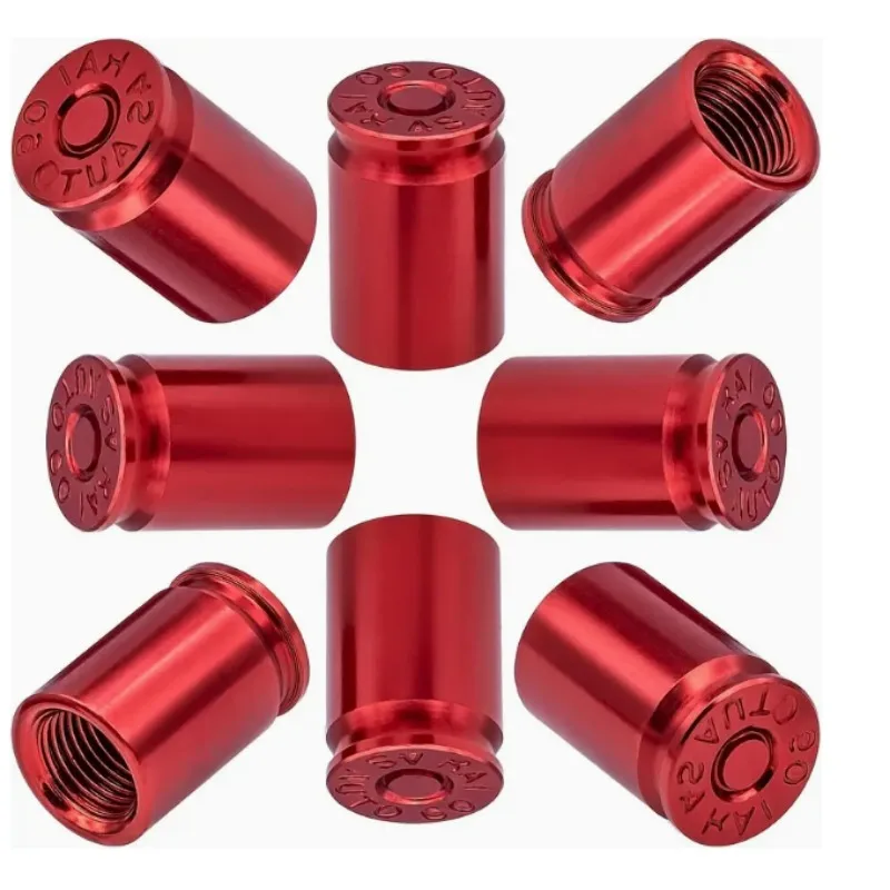 8pcs New Bullet Shell Valve Universal Strong Sealing Bicycle American Threaded Valve Core Sleeve Corrosion Preventive Motorcycle