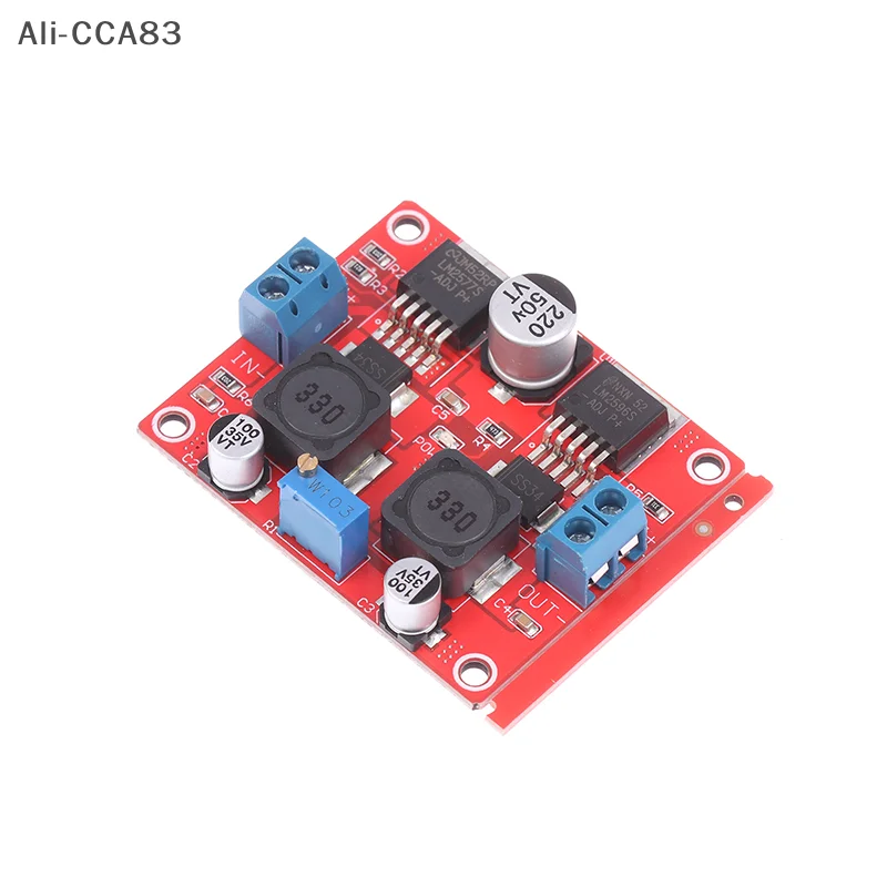 Adaptador de tensão automática DC-DC LM2577S para LM2596S Conversor automático de chip duplo Módulo Step Up/Down