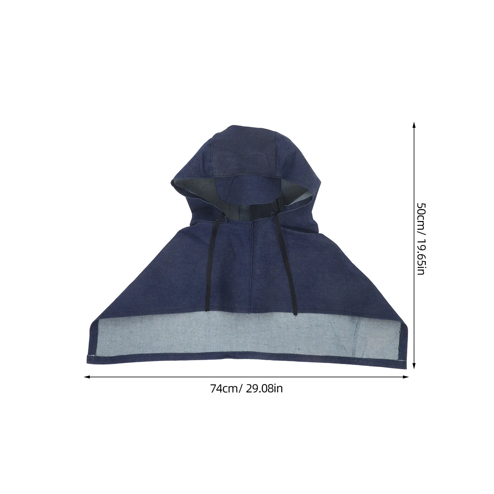 2 ensembles de capuche de protection industrielle, anti-poussière, Cape d'épaule, 2 ensembles de capuche de travail en Denim pour le ponçage, le meulage, équipement de sécurité d'atelier