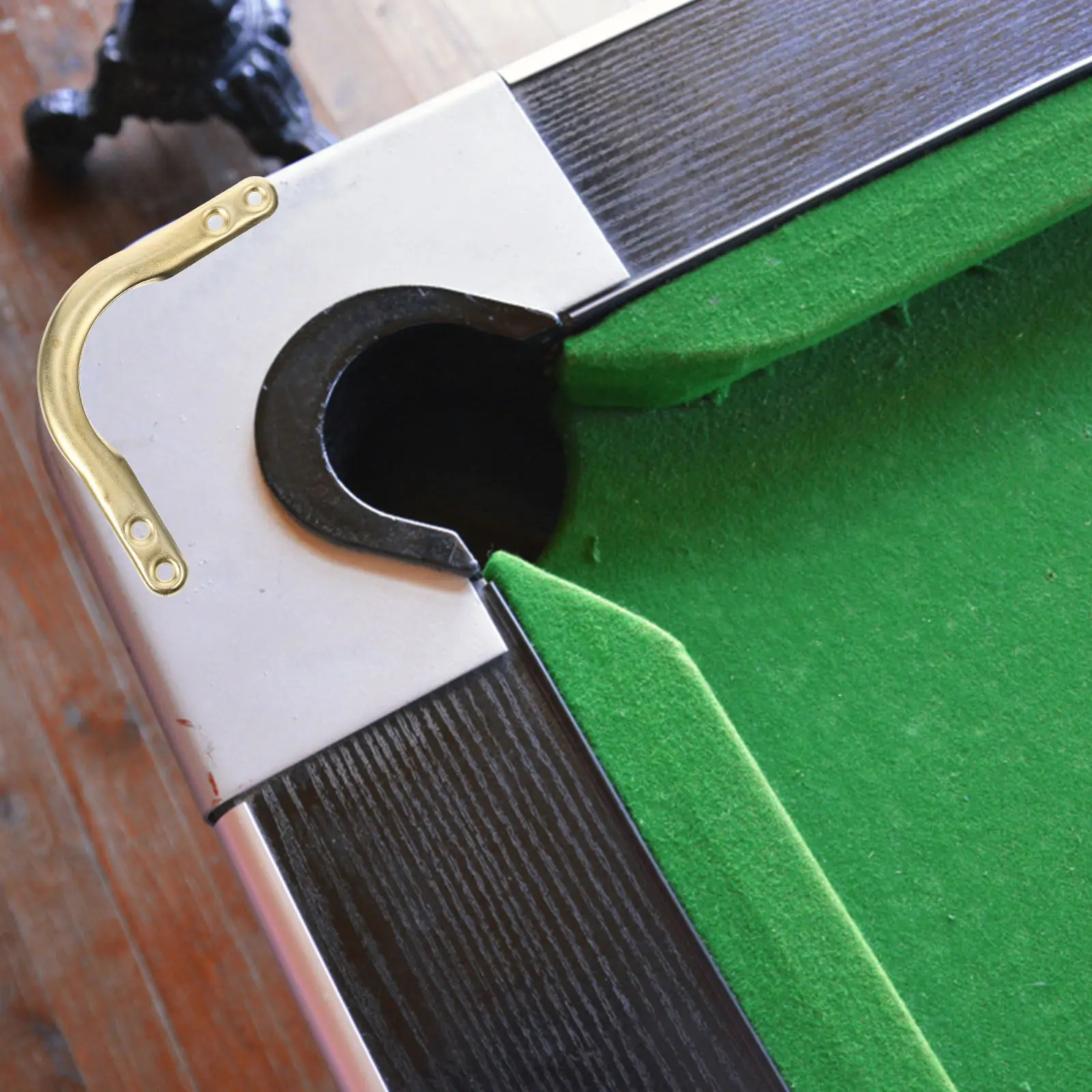 

6Pcs Billiard Storage Holder Corner Rugged Design Drop Ball Net Fixing Sheet for Pool Tables in Leisure Centers