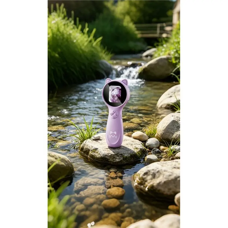 AAAN-Pocket Microscope Kids 500X Science Kids Handheld Microscope Mini Handheld Microscope Children Educational