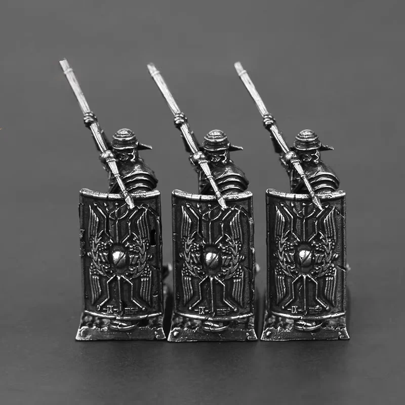 Metal Roman Legion Heavy Javelin Soldier Figure Model Ancient Warfare Wargame Toy Unpainted Collectible Desktop Decor
