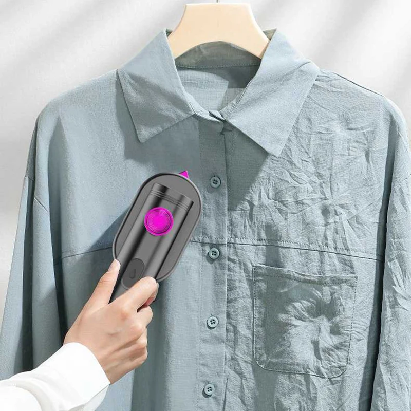 BAADE 의류용 휴대용 기선, 휴대용 스팀 다리미 기선, 다림질 및 김이 나는 2 in 1 직물 주름 여행용 다리미 EU 플러그 A